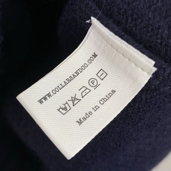 Collars & Co Napoli Cardigan Sweater Mens M Navy Blue Wool Cashmere Preppy NWT - Picture 7 of 8